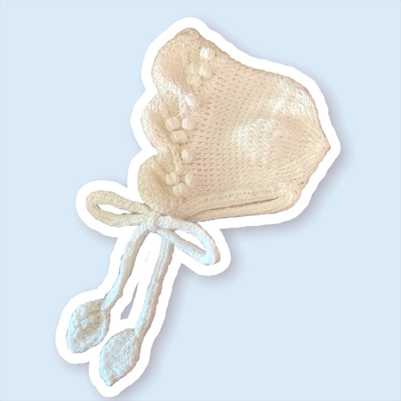 COPY - 🤍Alpaca Silk Blend Baby Dress & Bonnet Set🤍 - Picture 2 of 2